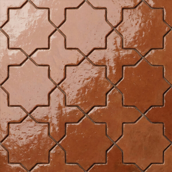 Sunrise Natural Star Terracotta Tiles 8×8