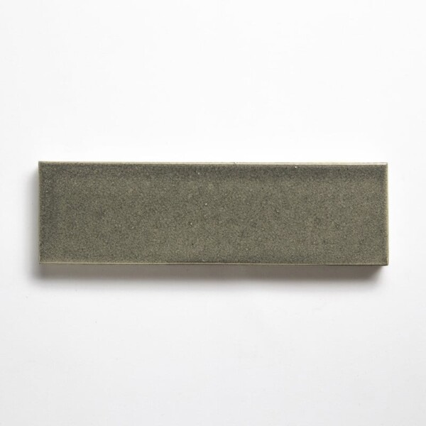 Ash Glossy Subway Glazed Terracotta Tiles 2 1/4×7 9/16