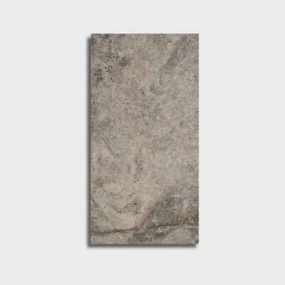 Silver Tumbled  Travertine Pavers 6×12