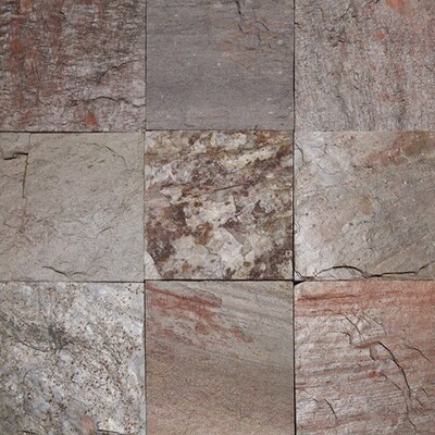 Copper Natural Cleft Slate Tile 12x12