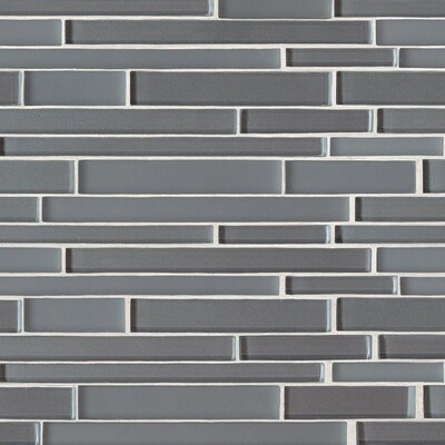 Nichel Gloss/matte Interlocking Slides Glass Mosaics 12×12