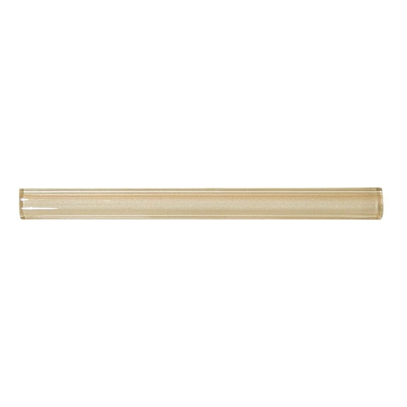 Honey Metallic Qtr Round Glass Moldings 1×12