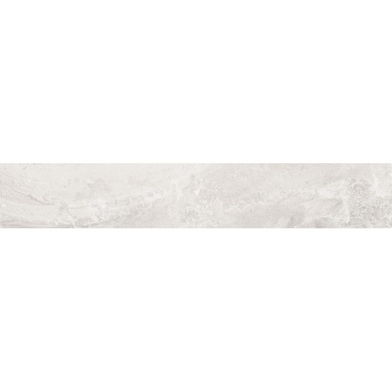 Ecocem Melted Ice Matte Porcelain Tile | 6x36x3/8 | White Porcelain