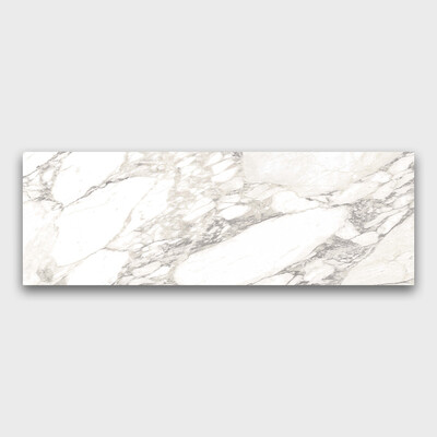 Carrara Arabescato Semi Gloss Porcelain Tile 4x12