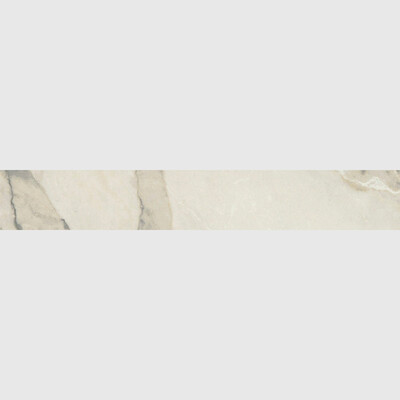 Carrara Arabescato Semi Brillo Molduras Porcelana Bullnose 4x24