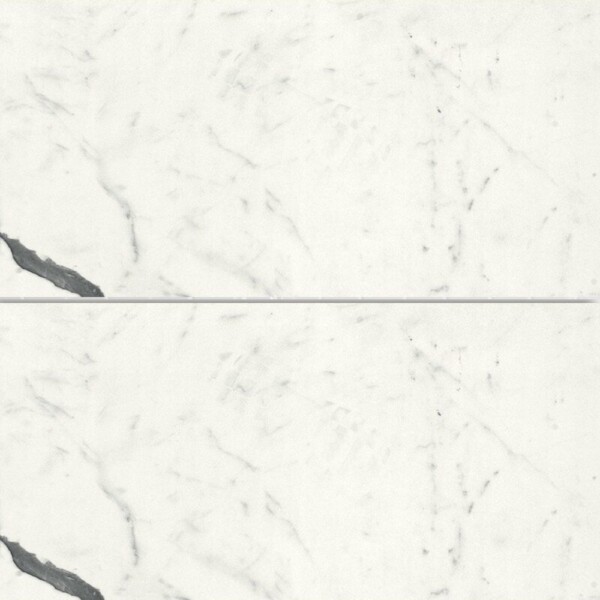 Bianco S Polished Marble Look Porcelain Tiles 12×24