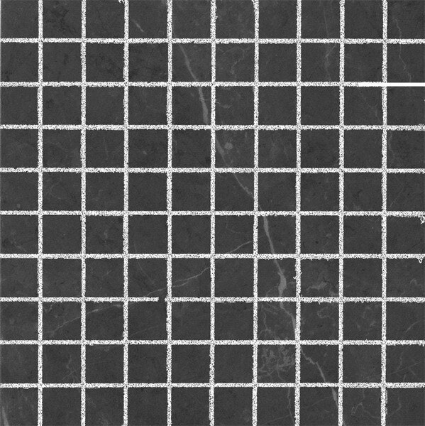 Gray Stone Gloss 1×1 Marble Look Porcelain Mosaics 12×12