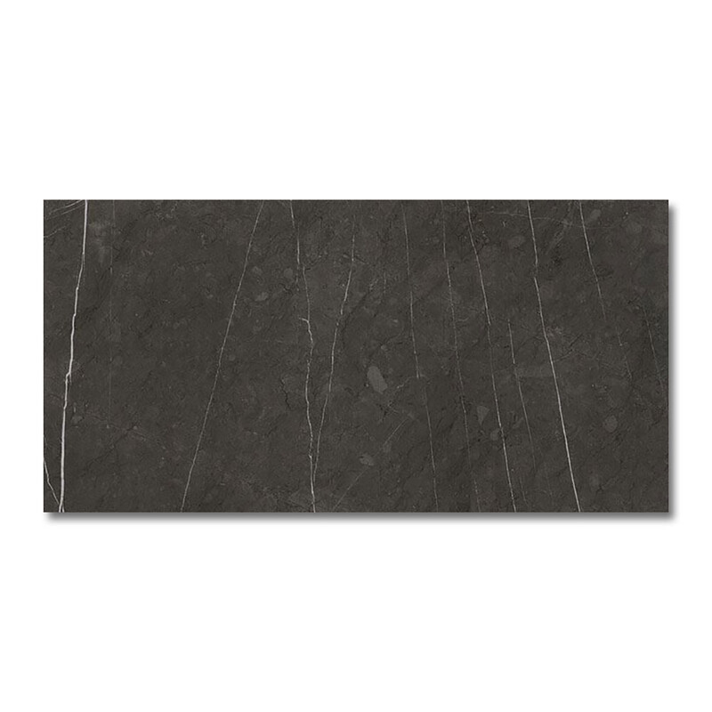 Piedra Gris Polished  Marble Look Porcelain Tiles 12×24