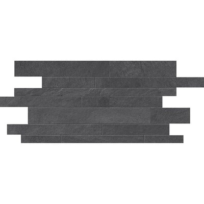 Dark Flow Matte Muretto Stone Look Porcelain Mosaics 12×24