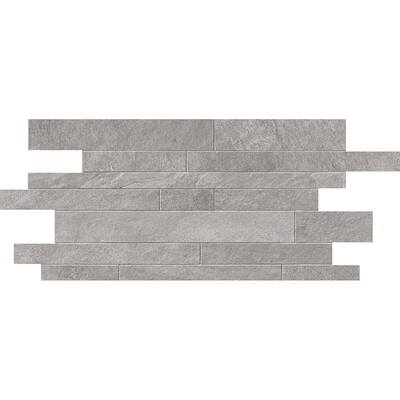 Silver Flow Matte Muretto Stone Look Porcelain Mosaics 12×24