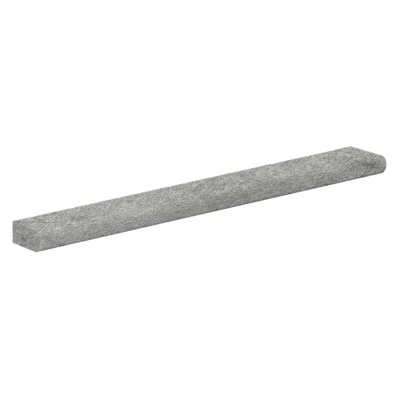Gray Flow Matte Bullnose Stone Look Porcelain Moldings 4×24