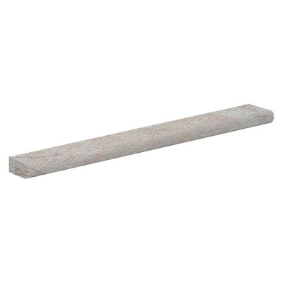 Ivory Flow Matte Bullnose Stone Look Porcelain Moldings 4×24