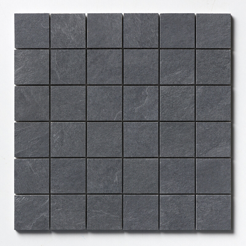 Gray Flow Matte 2×2 Stone Look Porcelain Mosaics 12×12