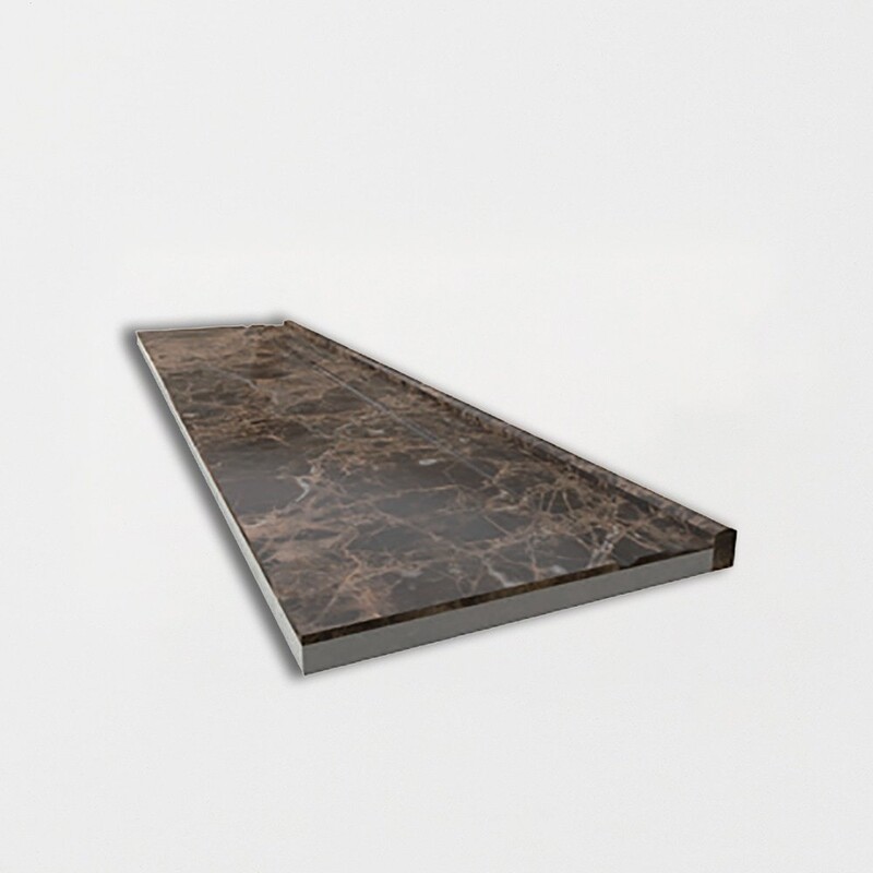 Oscuro Dark Polished Marble Baseboards 6×24