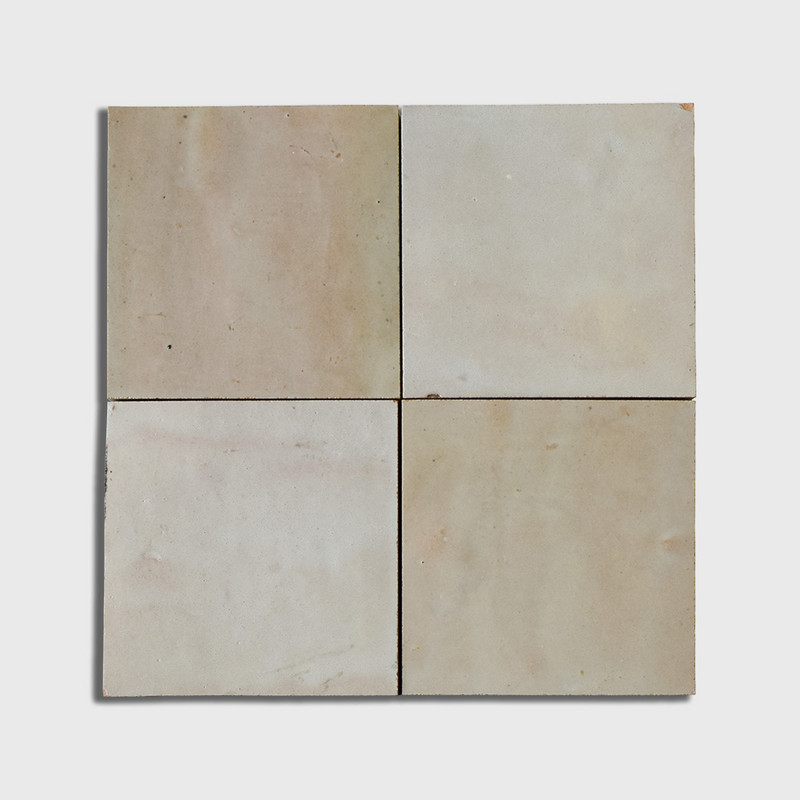 Gris Beige Glossy Zellige Tiles 4×4