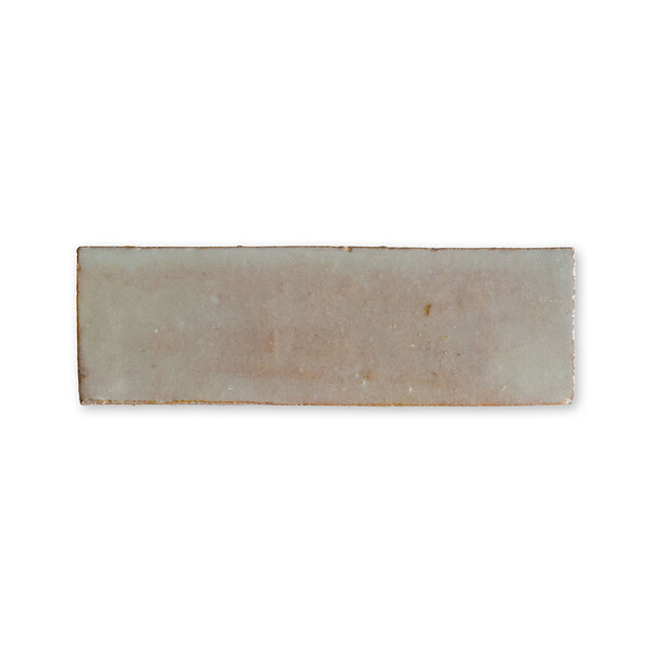 Gris Beige Glossy Subway Zellige Tiles 2×6