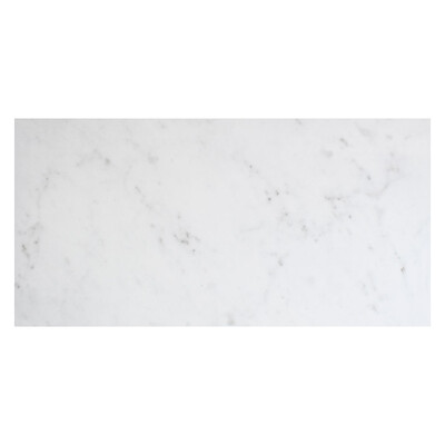 Carrara Blanco Polished Marble Look Porcelain Tile 12x24