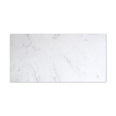 Carrara Blanco Natural Marble Look Porcelain Tile 12x24