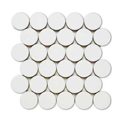 Arctic Style Polished Sphere Porcelain Mosaic 13 7/10x14 1/5