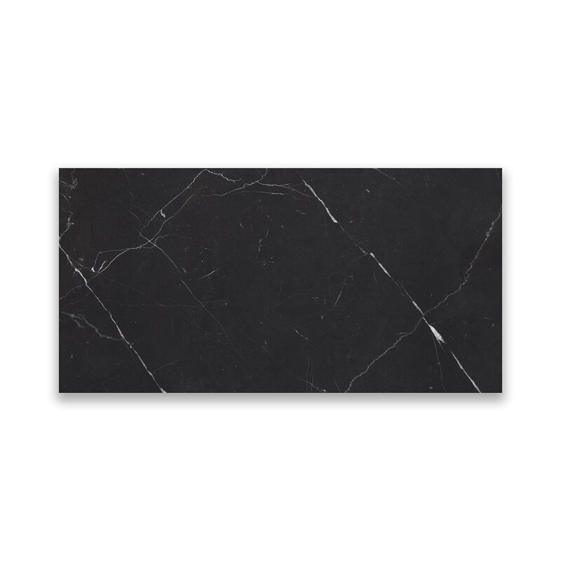 Nero Marquina Premium Polished Marble Tiles 3×6