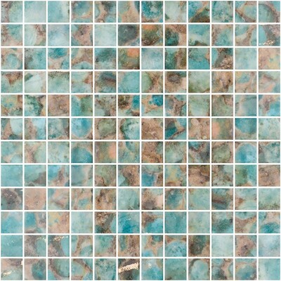 Rodas Glossy 1x1 Glass Mosaic 12x18