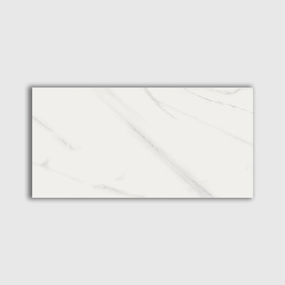 Gres porcelánico efecto mármol pulido Blanco 12x24