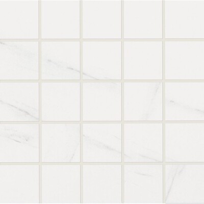 Blanco Honed 2x2 Marble Look Porcelain Mosaic 12x12