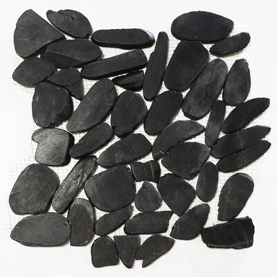 Obsidian Natural Pebble Mosaics 12×12