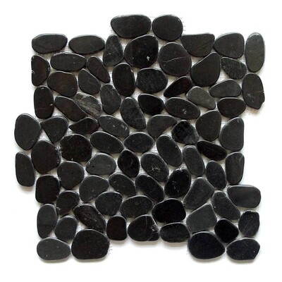Charcoal Natural Pebble Mosaics 12×12