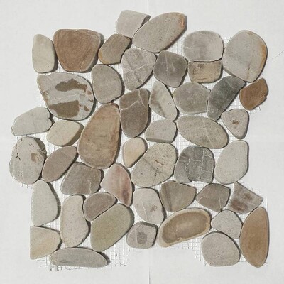 Sandy Beach Natural Pebble Mosaic 12x12
