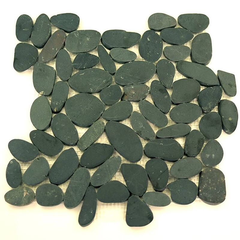 Poppy Seed Natural  Pebble Mosaics 12×12