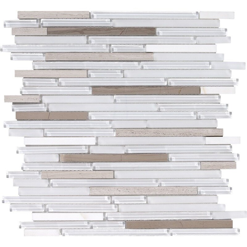 Tiramisu Gloss Liner Blend Glass Mosaics 12×12