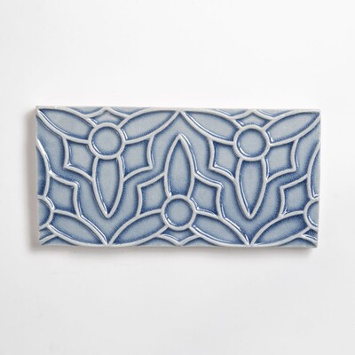 Azure Crackled Barcelona Ceramic Accent Tiles 4×8