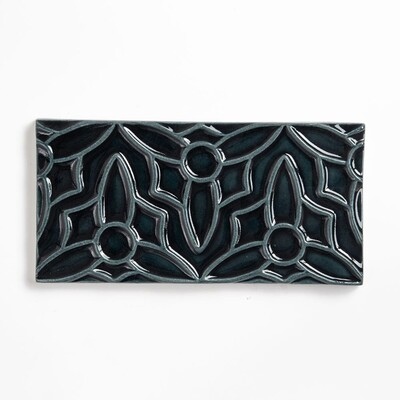 Obsidian Crackled Barcelona Ceramic Accent Tiles 4×8