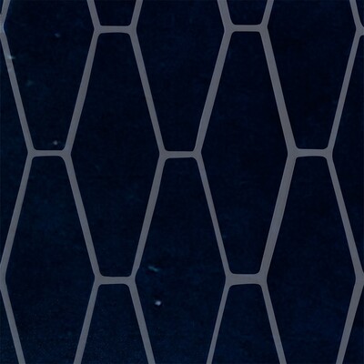 Tourmaline Crackled Longest Hexagon Ceramic Tiles 3×8