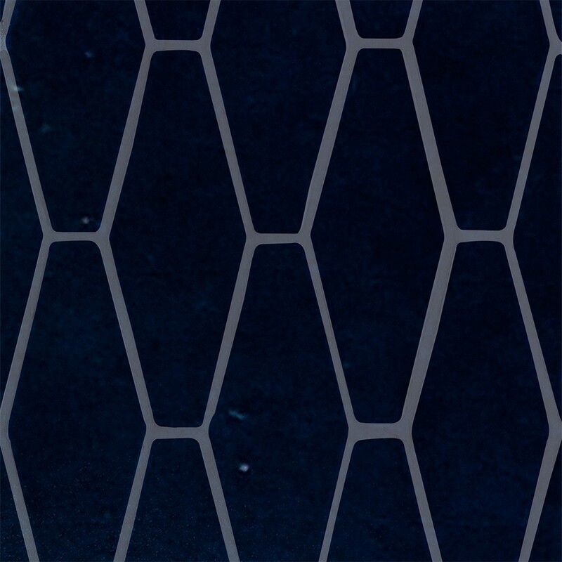 Tourmaline Crackled Longest Hexagon Ceramic Tiles 3×8