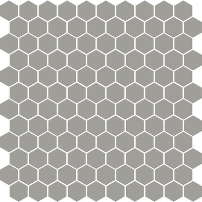 Gris Fonce Matte Hexagon Ceramic Mosaic 12x12
