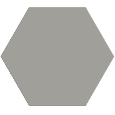 Gris Fonce Matte Hexagon Ceramic Tile 8 1/4
