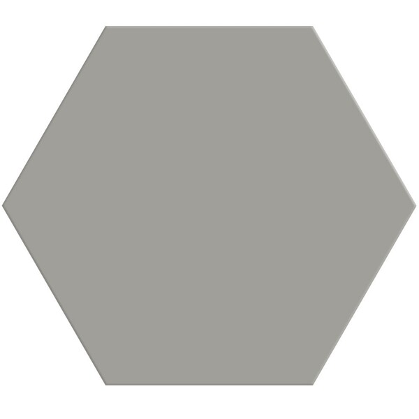 Gris Fonce Matte Hexagon Ceramic Tiles 8 1/4