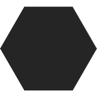 Noir Matte Hexagon Ceramic Tile 8 1/4