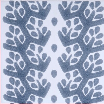 Snow White, Grey Glossy Cecil Stripe Ceramic Tiles 6×6