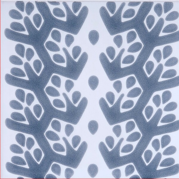 Snow White, Grey Glossy Cecil Stripe Ceramic Tiles 6×6