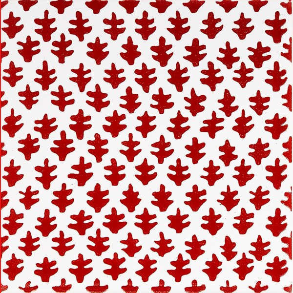 Snow White, Fire Engine Glossy Burmese Ceramic Tiles 6×6