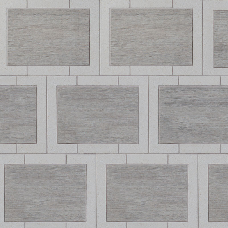 Multicolor Multi Finish Window Small Limestone Waterjet Mosaics 6×4 11/16