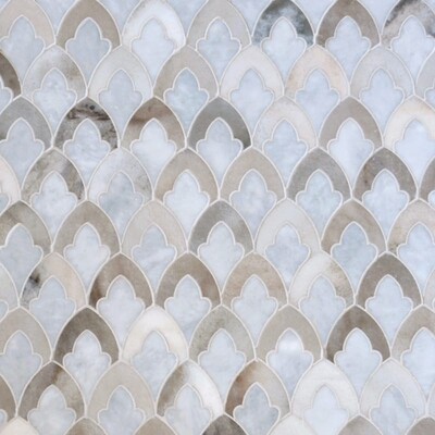 Allure, Palisandra Multi Finish Sophia Marble Mosaics 8 3/4×13 1/2