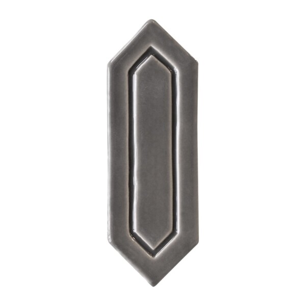 Coffee Glossy Reliefed Picket Ceramic Accent Tiles 2×6