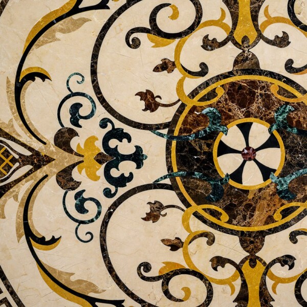 Cassina Multi Finish Round Marble Medallions 48×48