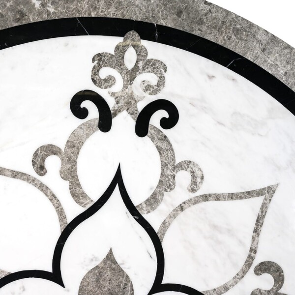 Grace Multi Finish Round Marble Medallions 36×36