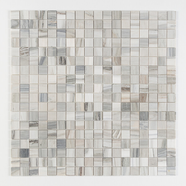 Silver Sky Polished 2×2 Marble Mosaics 12×12