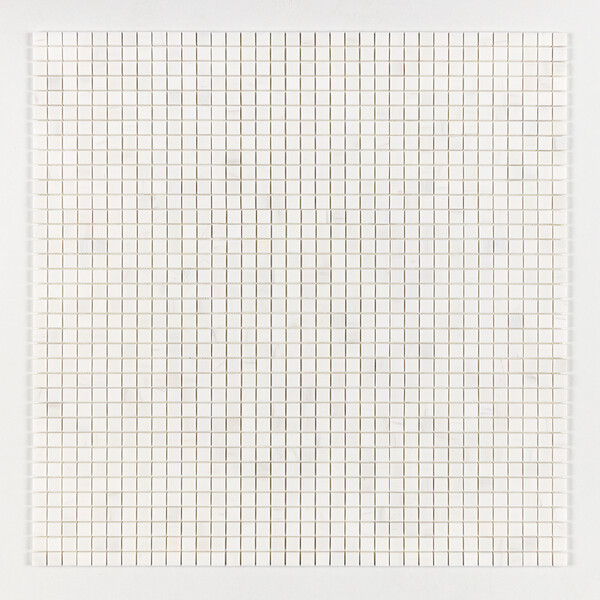 Snow White Polished 1×1 Marble Mosaics 12×12